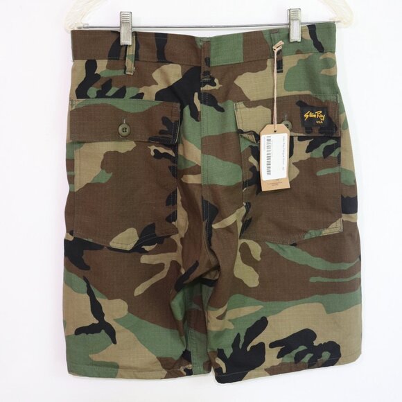 Stan Ray Fatigue Shorts Woodland Camo Size 30 (True Waist Size 31.5) NWT - Picture 5 of 9